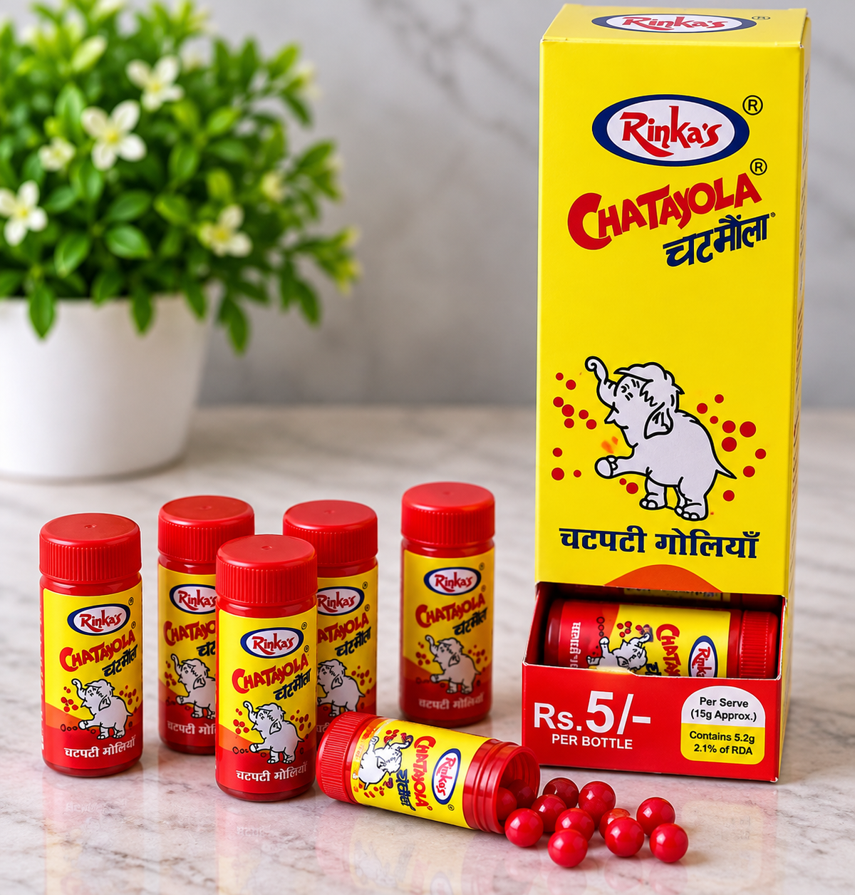 Chatmol Goli Bottle | Pack Of 4 | Bachpan Ali Chiji
